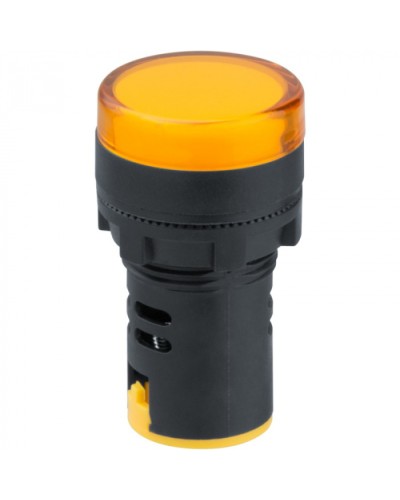 Лампа индикаторная Navigator 82 806 NBI-I-AD22-24-Y желтая d22мм 24В AC/DC в Чебоксарах Источники света(Лампы) Pintop.ru