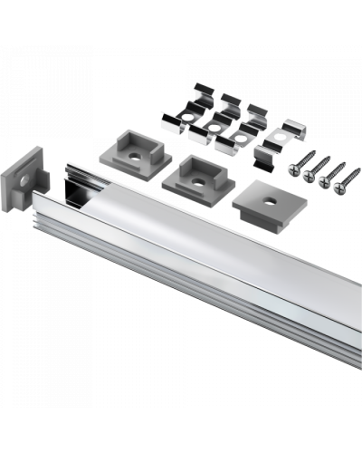 Профиль Navigator 95 327 NPR-02-SET накладной с рассеивателем в Чебоксарах Монтажные материалы Pintop.ru