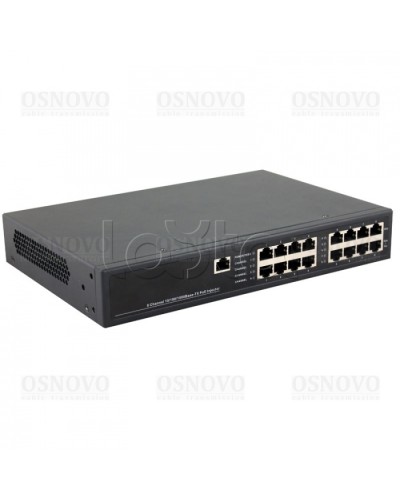 PoE-инжектор управляемый Gigabit Ethernet на 8 портов OSNOVO Midspan-8/150RGM в Чебоксарах Блоки питания для кожухов и камер Pintop.ru