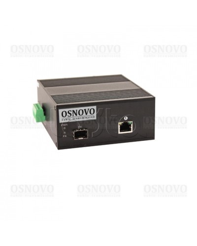 Медиаконвертер Gigabit Ethernet с поддержкой PoE OSNOVO OMC-1000-11HX/I в Чебоксарах Медиаконвертеры Pintop.ru