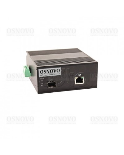 Медиаконвертер Gigabit Ethernet с поддержкой PoE OSNOVO OMC-1000-11X/I в Чебоксарах Медиаконвертеры Pintop.ru