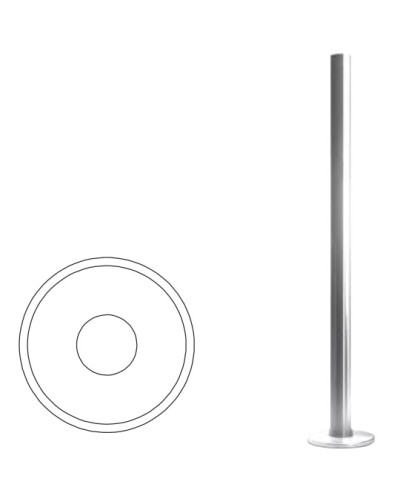 Стойка ограждения базовая (антик серебро) Oxgard в Чебоксарах Ограждения Pintop.ru