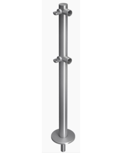 Стойка ограждения съемнаяL-образная с 2-мя полупетлями слева Oxgard ВЗР 1996Р.20-03 в Чебоксарах Ограждения Pintop.ru