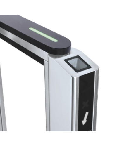 Передняя панель скоростного прохода PERCo-ST-11 со встроенным сканером штрихкода PERCo-FP11Q.1 в Чебоксарах Ограждения Pintop.ru