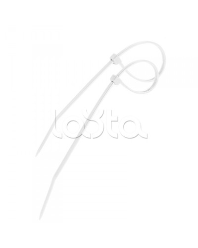 Стяжка 300х4 мм нейлоновая белый (100шт/уп) PROCONNECT 57-0300 в Чебоксарах Стяжки-хомуты Pintop.ru