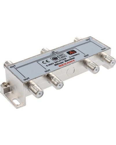 Делитель ТВх6 под F-разъем, 5-1000МГц, Silver (7 F-разъемов в комплекте) REXANT 05-6104 в Чебоксарах Системы видеонаблюдения Pintop.ru