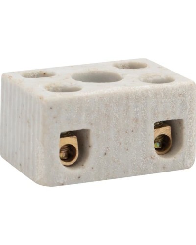 Клемма керамическая винтовая КВ 4 мм² 2 пары контактов с крепежным отверстием (100 шт./уп.) REXANT (07-6221) в Чебоксарах Монтажные материалы Pintop.ru