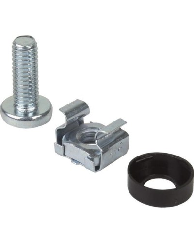 Комплект крепежа винт+шайба+гайка M6x16 REXANT (04-2686) в Чебоксарах Аксессуары для стоек и шкафов Pintop.ru