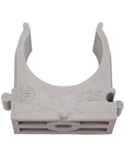 Крепёж-клипса для труб ø25 мм, серая (100 шт/уп)Rexant (28-0125-2) в Чебоксарах Держатели, клипсы, скобы Pintop.ru