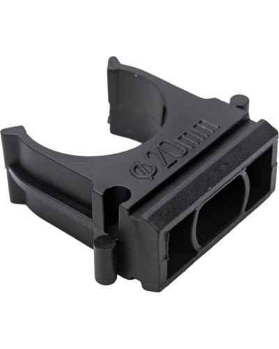 Крепеж-клипса для трубы ø 20 мм, черная (100 шт./уп.) Rexant (28-0120-3) в Чебоксарах Держатели, клипсы, скобы Pintop.ru