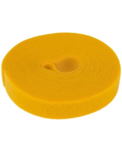 Лента-липучка многоразовая 5 м х 20мм, желтая (1 шт/уп) REXANT 07-7522 в Чебоксарах Монтажные материалы Pintop.ru