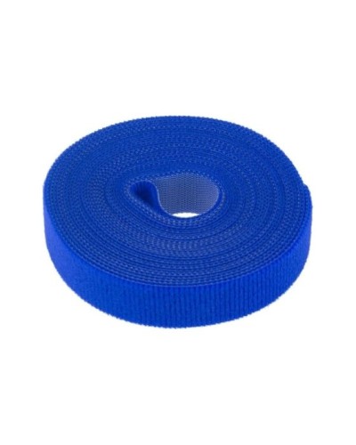 Лента-липучка многоразовая 5 м х 20мм, синяя (1 шт/уп) REXANT 07-7525 в Чебоксарах Монтажные материалы Pintop.ru