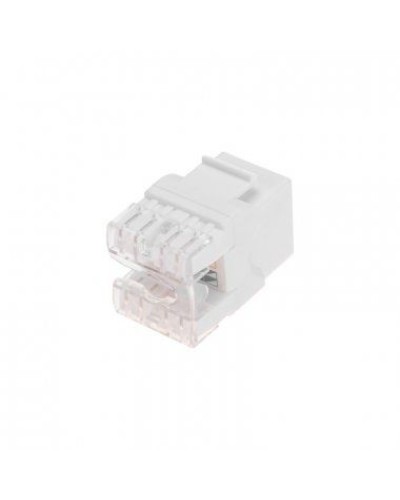 Модуль Keystone Jack RJ-45(8P8C), UTP неэкранированный, CAT 5e, тип 180 градусов, белый REXANT PRO 02-0060 в Чебоксарах Модули Keystone Pintop.ru