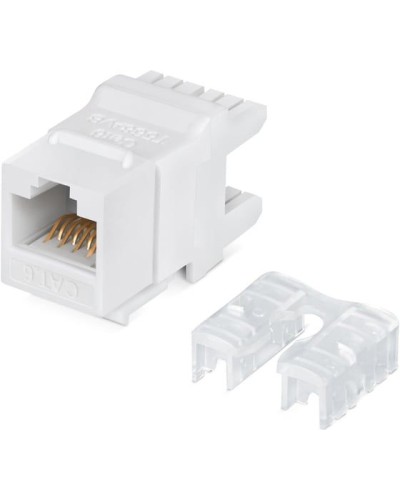 Модуль Keystone Jack RJ-45(8P8C), UTP неэкранированный, CAT 6, тип 180 градусов, белый REXANT PRO 02-0250 в Чебоксарах Модули Keystone Pintop.ru
