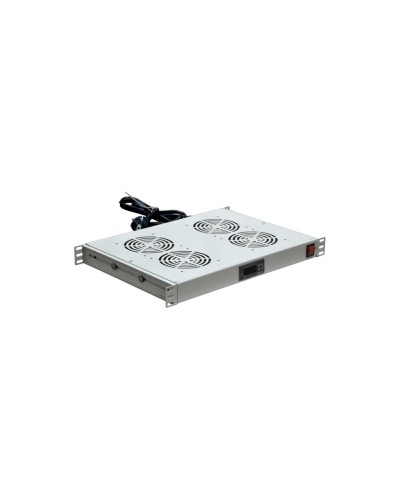 Модуль вентиляторный с термостатом 19 1U с 4-мя вентиляторами REXANT 04-2605 в Чебоксарах Вентиляторные модули Pintop.ru