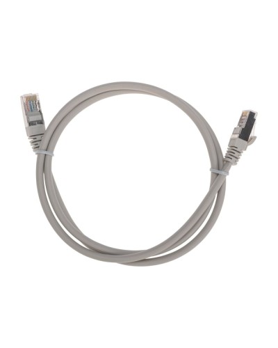 Патч-корд F/UTP, CAT 5e, RJ45-RJ45, 26AWG, LSZH, серый, 1м REXANT 02-0110-1 в Чебоксарах Патчкорды (медные) Pintop.ru