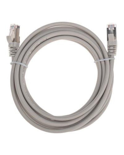 Патч-корд F/UTP, CAT 5e, RJ45-RJ45, 26AWG, LSZH, серый, 3м REXANT 02-0110-3 в Чебоксарах Патчкорды (медные) Pintop.ru