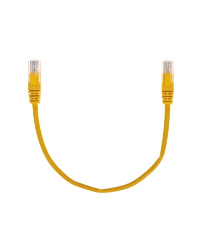 Патч-корд U/UTP, CAT 5e, RJ45-RJ45, 26AWG, LSZH, желтый, 0,3м REXANT 02-0105-03 в Чебоксарах Патчкорды (медные) Pintop.ru