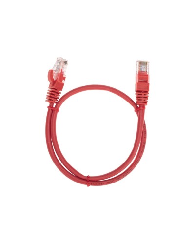 Патч-корд U/UTP, CAT 5e, RJ45-RJ45, 26AWG, LSZH, красный, 0,5м REXANT 02-0103-05 в Чебоксарах Патчкорды (медные) Pintop.ru