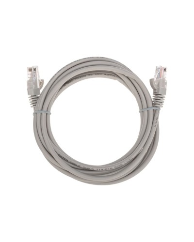 Патч-корд U/UTP, CAT 5e, RJ45-RJ45, 26AWG, LSZH, серый, 3м REXANT 02-0100-3 в Чебоксарах Патчкорды (медные) Pintop.ru