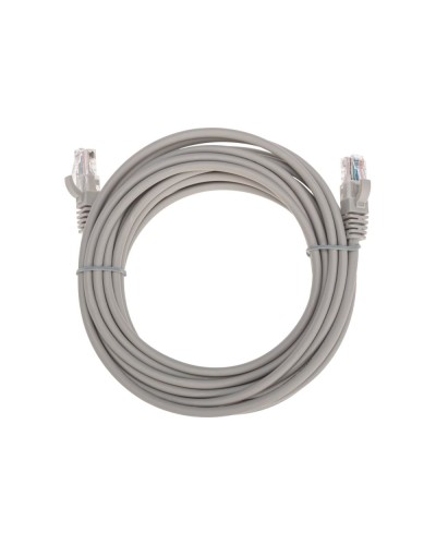 Патч-корд U/UTP, CAT 5e, RJ45-RJ45, 26AWG, LSZH, серый, 5м REXANT 02-0100-5 в Чебоксарах Патчкорды (медные) Pintop.ru
