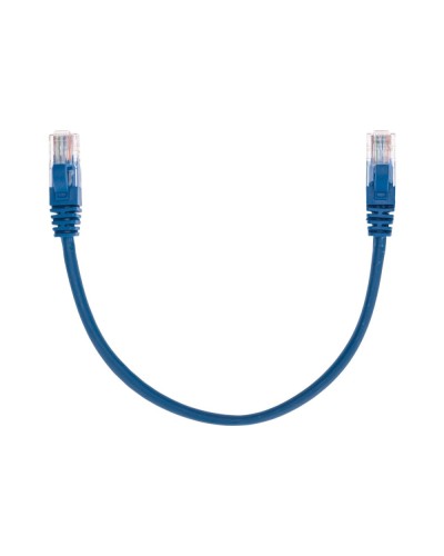 Патч-корд U/UTP, CAT 5e, RJ45-RJ45, 26AWG, LSZH, синий, 0,3м REXANT 02-0104-03 в Чебоксарах Патчкорды (медные) Pintop.ru