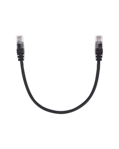 Патч-корд U/UTP, CAT 5e, RJ45-RJ45, 26AWG, LSZH, черный, 0,3м REXANT 02-0102-03 в Чебоксарах Патчкорды (медные) Pintop.ru