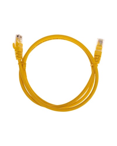 Патч-корд U/UTP, CAT 6, RJ45-RJ45, 26AWG, LSZH, желтый, 1м REXANT 02-0295-1 в Чебоксарах Патчкорды (медные) Pintop.ru