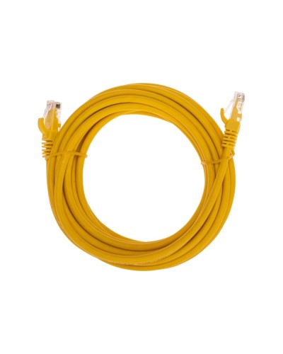 Патч-корд U/UTP, CAT 6, RJ45-RJ45, 26AWG, LSZH, желтый, 5м REXANT 02-0295-5 в Чебоксарах Патчкорды (медные) Pintop.ru