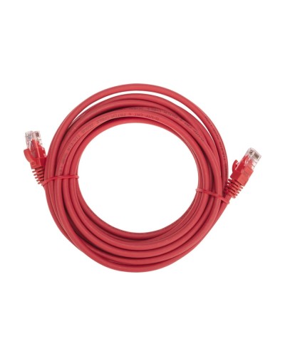 Патч-корд U/UTP, CAT 6, RJ45-RJ45, 26AWG, LSZH, красный, 5м REXANT 02-0293-5 в Чебоксарах Патчкорды (медные) Pintop.ru
