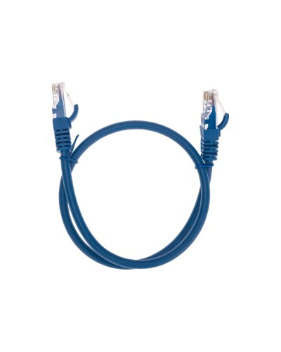Патч-корд U/UTP, CAT 6, RJ45-RJ45, 26AWG, LSZH, синий, 0,5м REXANT 02-0294-05 в Чебоксарах Патчкорды (медные) Pintop.ru