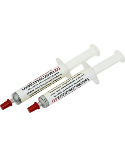 Смазка силиконовая 221, до +350 C, 2 мл, шприц REXANT (09-3955) в Чебоксарах Монтажные материалы Pintop.ru