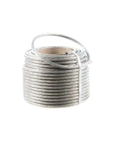 Трос стальной в ПВХ изоляции d=10.0 мм, катушка 50 метров REXANT (09-5300) в Чебоксарах Крепежные изделия Pintop.ru