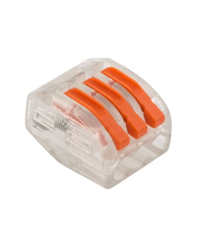 Универсальная многоразовая 3-проводная клемма (50шт/уп) REXANT (07-5253-1) в Чебоксарах Клеммные колодки Pintop.ru