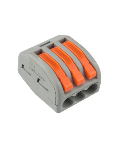 Универсальная многоразовая 3-проводная клемма (50шт/уп) REXANT (07-5253-4) в Чебоксарах Клеммные колодки Pintop.ru