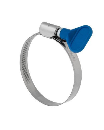 Хомут червячный 32-50/9-0,7мм, с ключом, нержавеющая сталь W2, (50 шт/уп) REXANT 07-0732-1 в Чебоксарах Стяжки-хомуты Pintop.ru