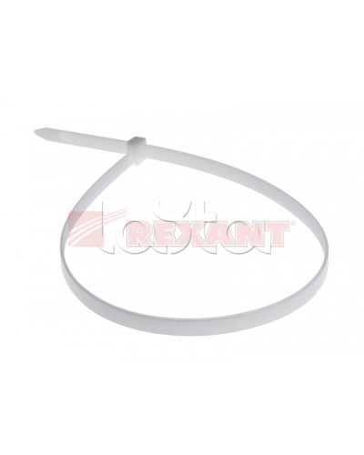 Хомут-стяжка нейлоновый 8х500 мм белый (100шт/уп) REXANT 07-0502 в Чебоксарах Стяжки-хомуты Pintop.ru