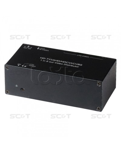 Распределитель видеосигнала HDCVI/HDTVI/AHD SC&T CD108HD в Чебоксарах Видеоусилители, Модуляторы, Делители Pintop.ru