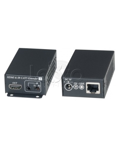 Комплект для передачи HDMI сигнала с ИК повторителем по одному кабелю витой пары SC&T HE02EI в Чебоксарах Видеоусилители, Модуляторы, Делители Pintop.ru