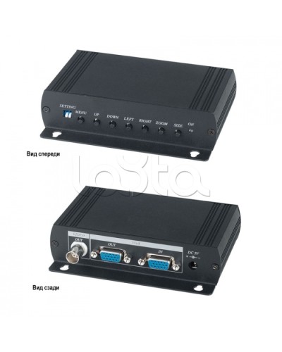 Преобразователь VGA- видеосигнала в аналоговый видеосигнал SC&T VC01 в Чебоксарах Видеоусилители, Модуляторы, Делители Pintop.ru