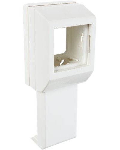 Суппорт с рамкой на 1 пост (45х45) вдоль профиля универсальный SPL 020007S в Чебоксарах Аксессуары для кабель-канала Pintop.ru