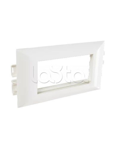 Суппорт с рамкой на 2 поста (45х45) в профиль для кабельных каналов 100х50, 105х50 SPL 100008S в Чебоксарах Аксессуары для кабель-канала Pintop.ru