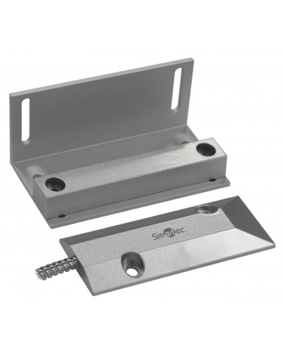 Магнитоконтактный датчик, НЗ, серебряный, накладной для металлических дверей, металлорукав, зазор 60 мм Smartec ST-DM141NC-SL в Чебоксарах Извещатели охранные Pintop.ru