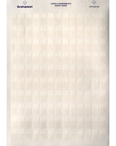 Табличка маркировочная 20х10мм. Полиэстер. Белая DKC (SITFP1020W) в Чебоксарах Аксессуары для лотков Pintop.ru