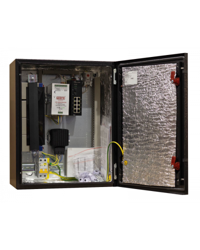 Узел коммутации всепогодный SpaceCam SC-Box-L2-8GP-240-2G-UPS(B) в Чебоксарах Коммутаторы Pintop.ru