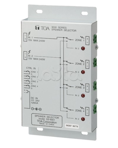 Селектор внешний TOA SS-9001 в Чебоксарах Системы оповещения и трансляции TOA Pintop.ru