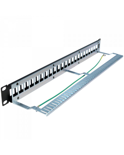 Патч-панель наборная, 24 порта, STP, 1U TWT (TWT-PP24OK-STP) в Чебоксарах Патч панель Pintop.ru