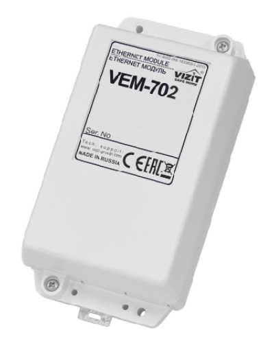 Ethernet-модуль Vizit VEМ-702 в Чебоксарах Аксессуары для многоабонентных систем Pintop.ru