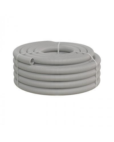 Труба ПНД-FRUF гофрир. тяжелая, с зондом, без галогена, трудногорючая, атмосферостойкая,цвет серый, диам. 40мм (20м) Экопласт (21140HFR-UF) в Чебоксарах Труба гофрированная Pintop.ru