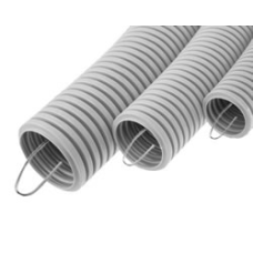 Труба HFFR гофрир. тяжелая, с зондом, без галогена, ПЛЛ 50ммЭкопласт 21150HFR-W